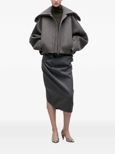 Gulerat geacă Victoria Beckham gri