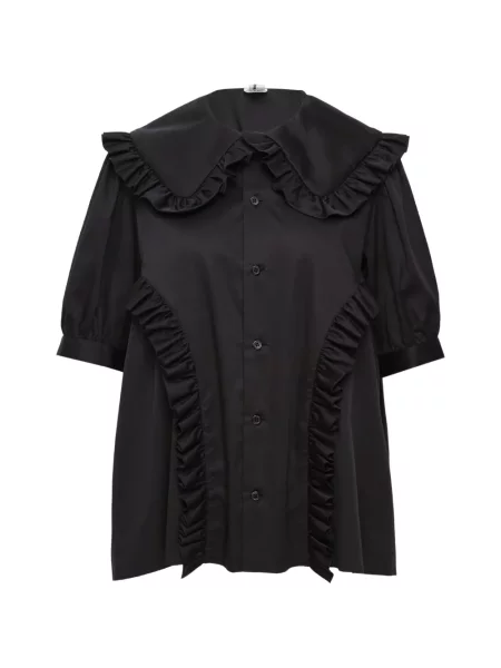 Bluza Noir Kei Ninomiya s volanima crna