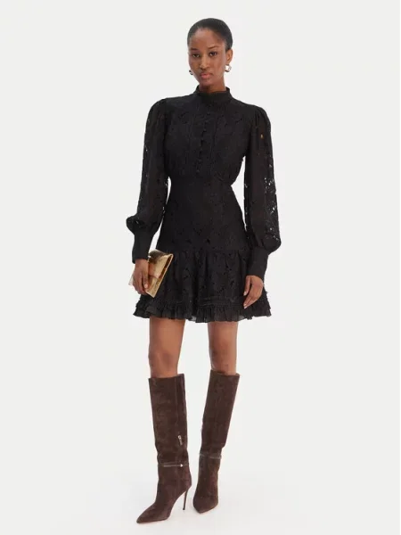 Koktejlové šaty Bardot černé