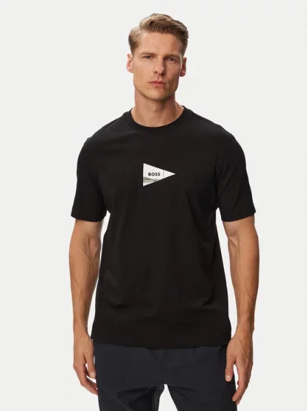 BOSS T-Shirt TS_Network Photo czarny
