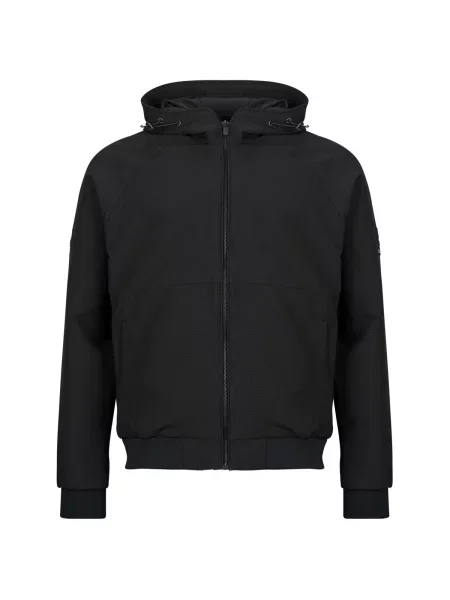 Bomber jakna Jack & Jones s kapuco črna
