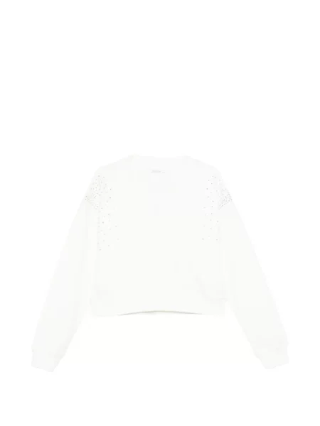 Суитчър Patrizia Pepe с кристали бяло