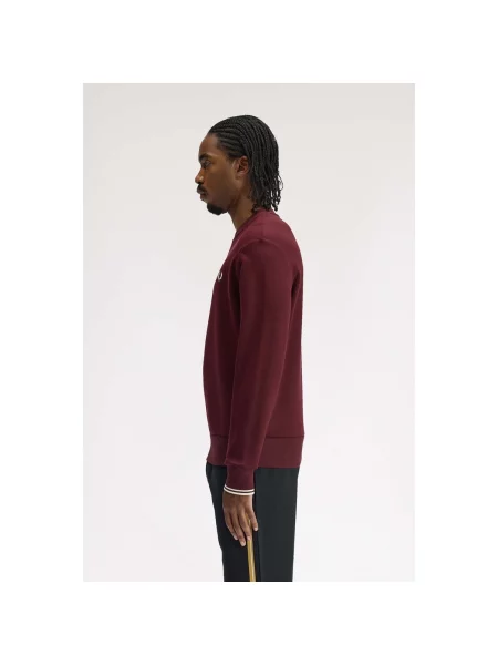 Hanorac crewneck Fred Perry maro