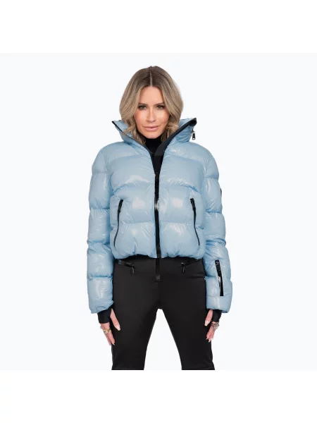 Lyžařská bunda Nikkie Gstaad Laquer Ski powder blue modrá