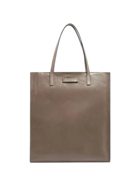 Geantă shopper The Bridge din piele gri