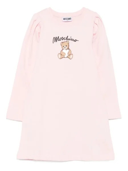 Sukienka dziecięca Moschino różowa