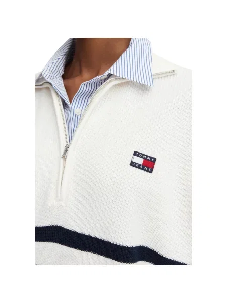 Tommy Jeans Pulover | Oversize fit alb