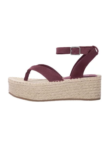 Pull&Bear Flip-flops burgundy roșu