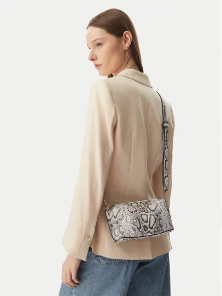 Guess Дамска чанта Bianca Mini сив