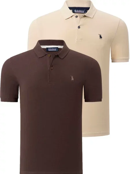 Tricou polo Dewberry maro