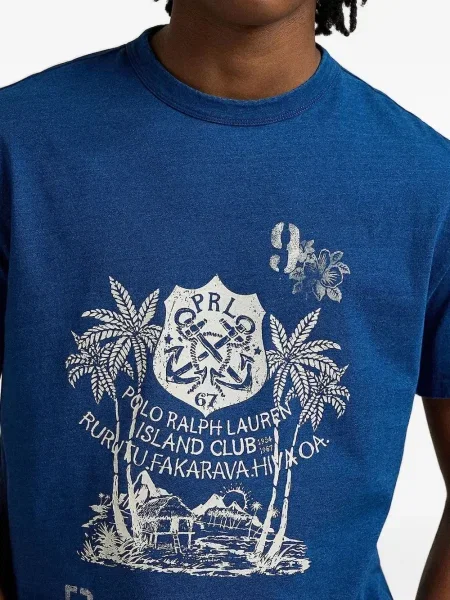 Велурени маратонки Polo Ralph Lauren на цветя с принт черно