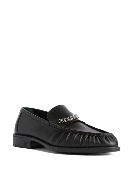 Pantofi loafer Giuseppe Zanotti din piele negru