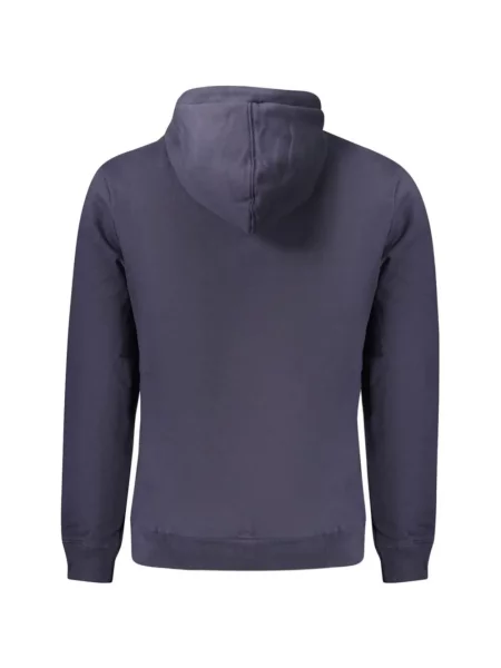 Hoodie Napapijri με αυτόγραφο με κορδόνι μπλε