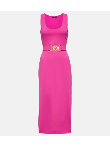 Rochie midi Versace până la genunchi de costum roz