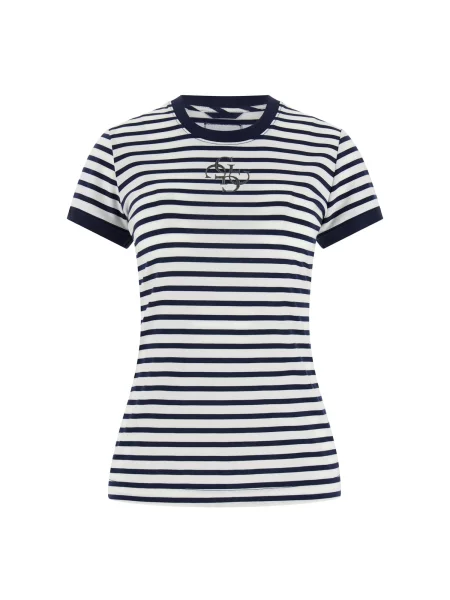GUESS Tricou albastru închis alb