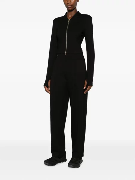 Pantaloni Macron cu autograf negru
