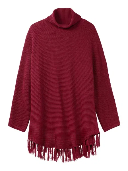 SHEEGO Pulover bordeaux roșu