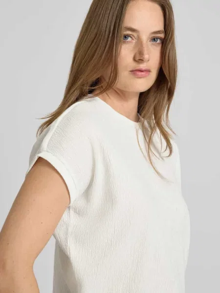 Bluzka z okrągłym dekoltem model ‘Kanita’ Someday biała