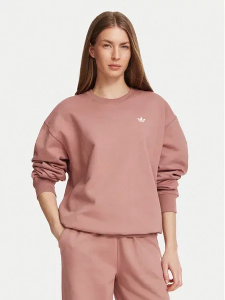 Adidas Hanorac Essentials Crew Long Fleece maro