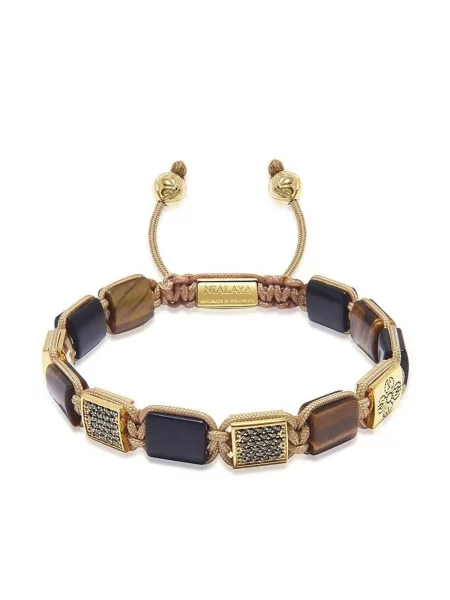 Гривна Nialaya Jewelry мъниста кафяво