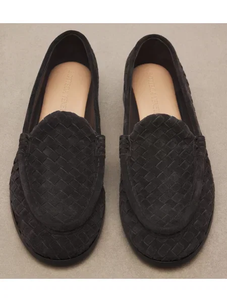 Loaferke Bottega Veneta iz semiša rjava