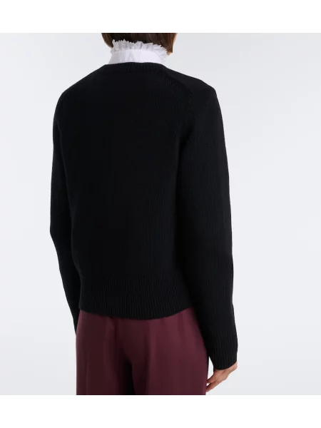 Cardigan Burberry de lână negru