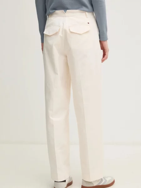 Džíny Tommy Hilfiger high waist béžové