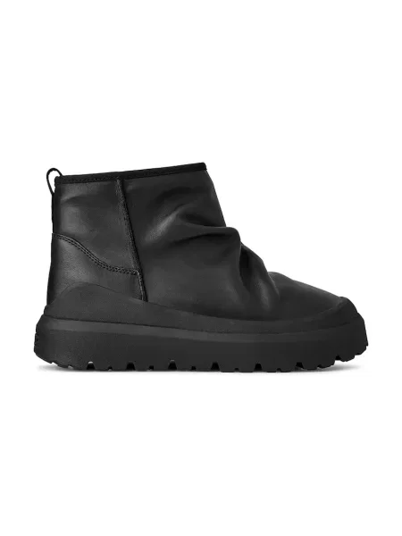 UGG bocanci de piele Heritage Utility Mini Noir negru