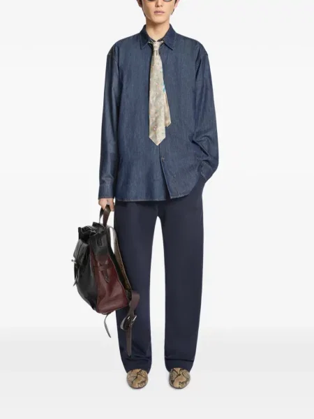 Cămașă de blugi Dries Van Noten albastru