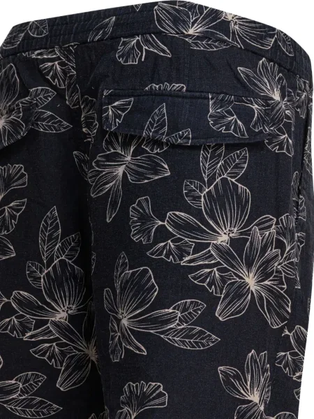 Pantaloni scurți Vince cu model floral cu imagine negru