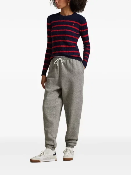 Matlasat sneakerși Polo Ralph Lauren cu autograf de catifea cord albastru