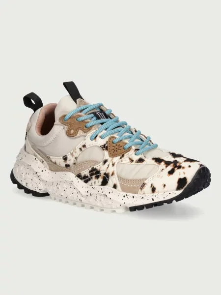 Pantofi Flower Mountain cu model floral bej