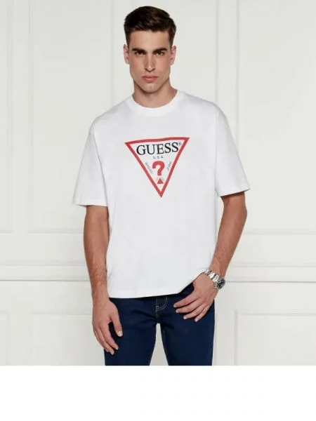 Guess Jeans Póló | Oversize fit fehér