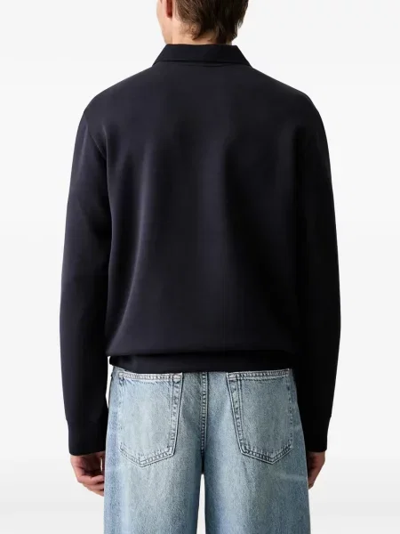 Дълго поло тениска Armani Exchange синьо