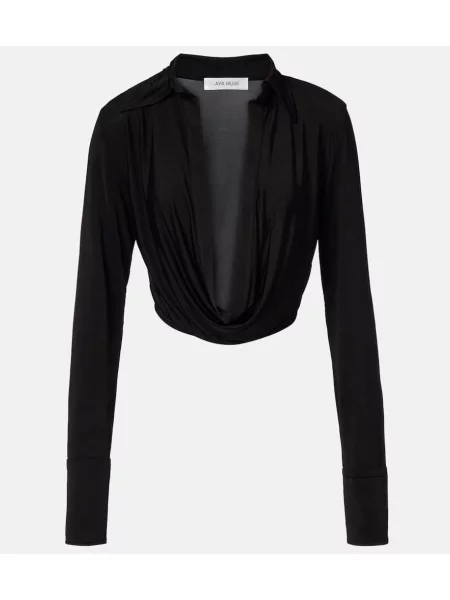 Cropp top Aya Muse drapat negru