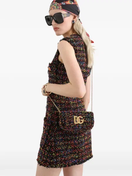 Bouclé geantă Dolce & Gabbana negru
