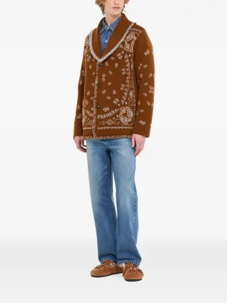 Cardigan Alanui cu imagine maro