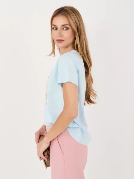 Tricou Italy Moda albastru