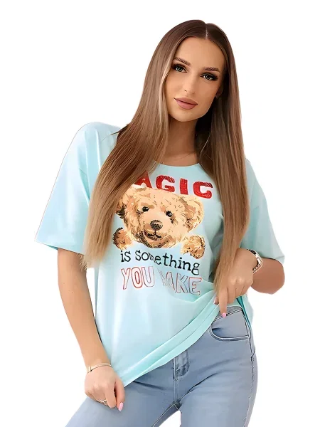Halenka s potiskem Magic mint máta