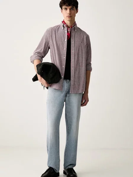 TOMMY HILFIGER Cămașă bleumarin alb roșu