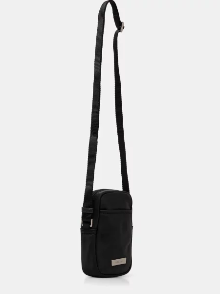 Geantă crossover Calvin Klein Sleek Slim Reporter negru