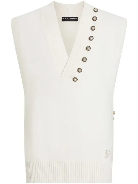 Vestă Dolce & Gabbana de cristal alb