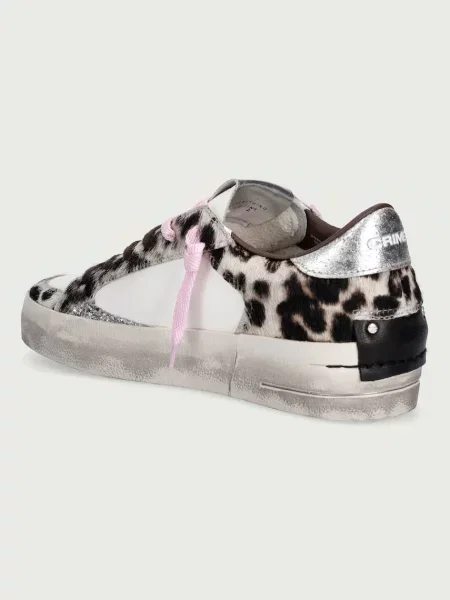 Crime London SKATE sneakersy skórzane białe