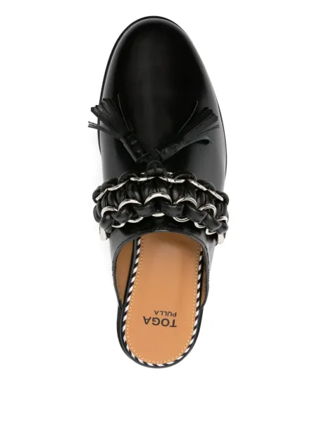 Papuci tip mules Toga Pulla negru