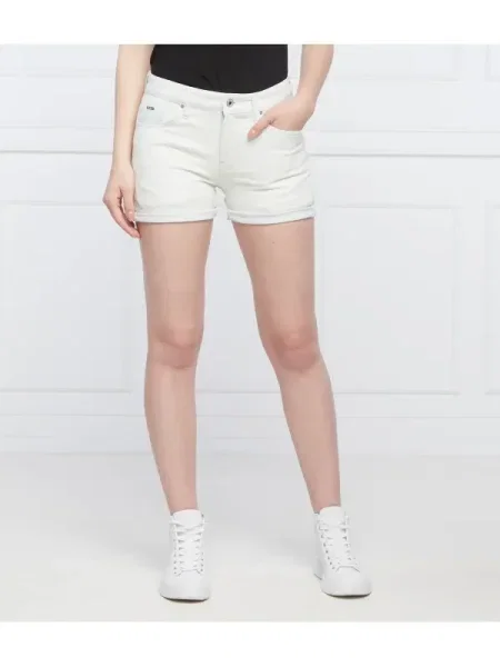 Pepe Jeans London Pantaloni scurți MABLE alb