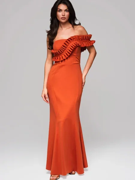 Odgovarati večernja haljina Edoti narančasta
