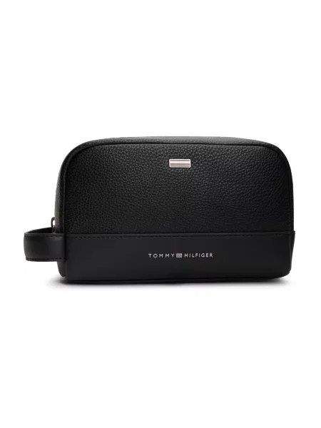 Geantă Tommy Hilfiger din piele negru