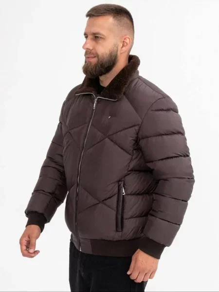 Пуховик D&V couture коричневий