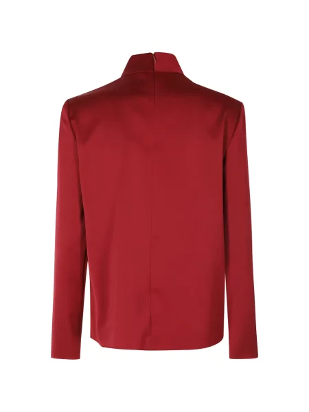 Bluză Emporio Armani cu funde roșu