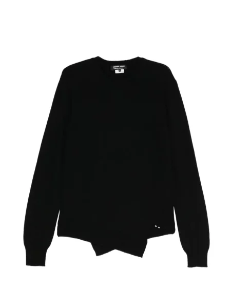 Lung pulover Comme Des Garçons Homme Deux asimetric negru